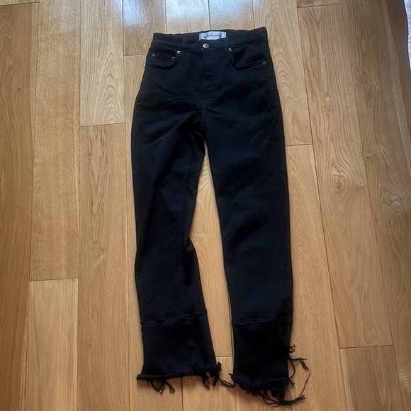 REFORMATION Jagger Ankle Fringe Jeans - Picture 5 of 6